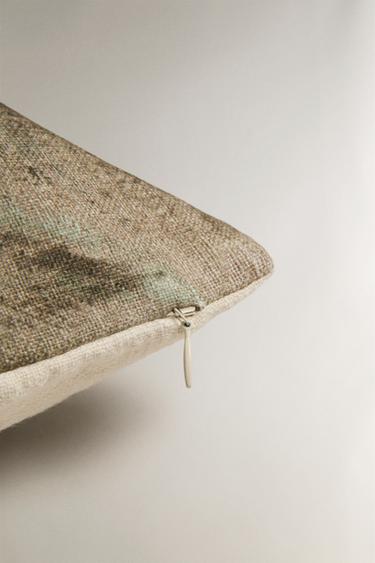 FLORAL CUSHION COVER - Green by Zara - Image 3