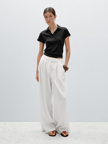 Polo manga corta 100% algodón - Negro de Zara - Imagen 0