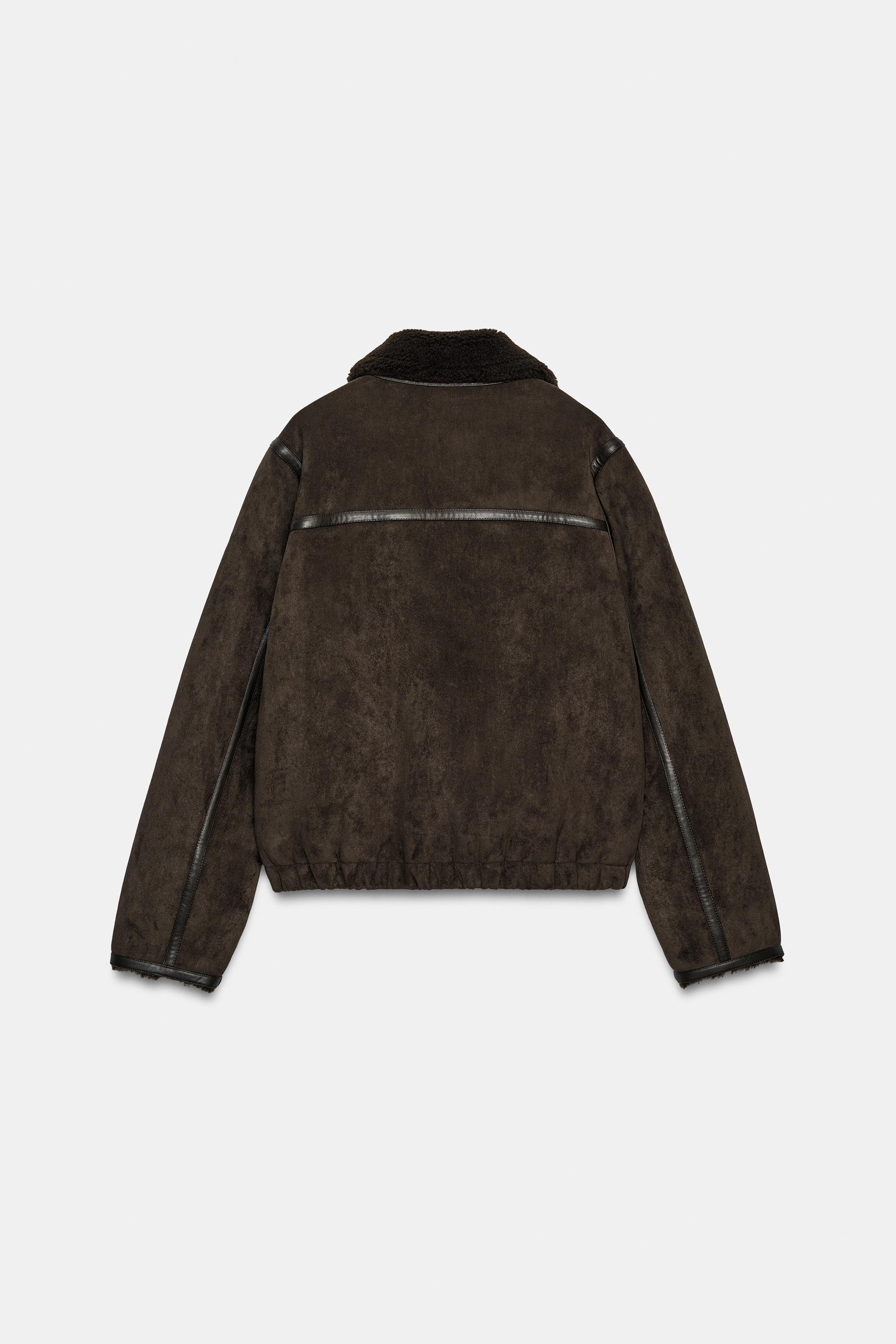 VESTE DOUBLE FACE EFFET FOURRURE ZW COLLECTION