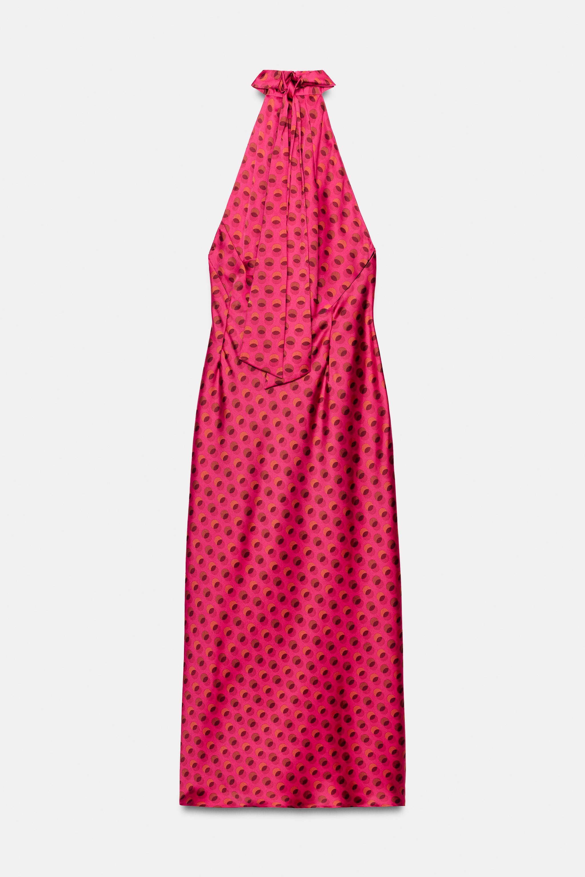 MIDI HALTER NECK DRESS