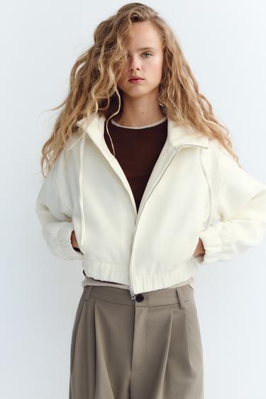 PANTALON DOUBLE PLI - Marron / Taupe de Zara - Image 1