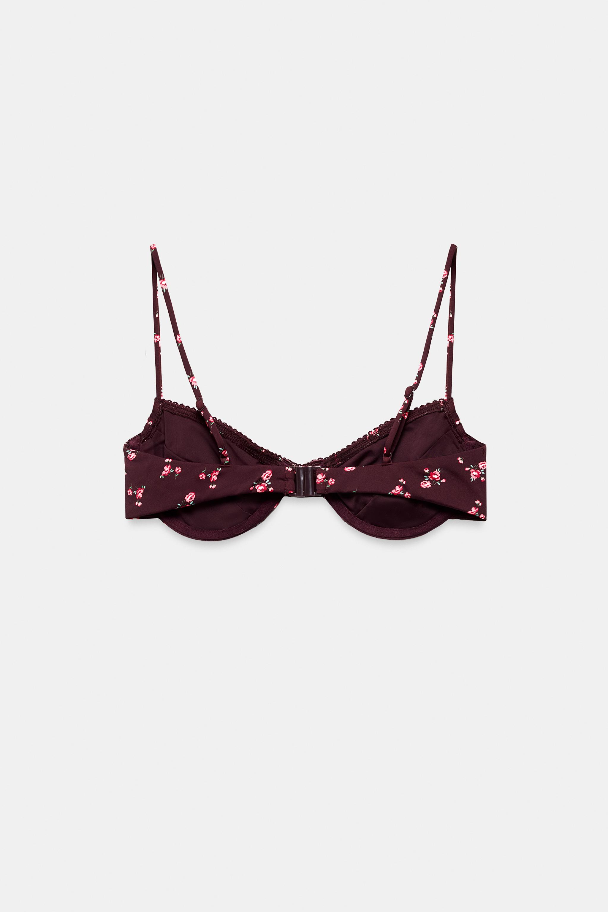UNDERWIRE FLORAL PRINT BIKINI TOP