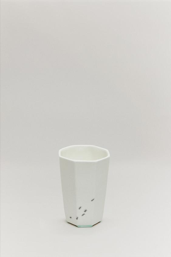 Zara THE SKY OCTAGONAL SMALL VASE - 白色 - 圖片 0