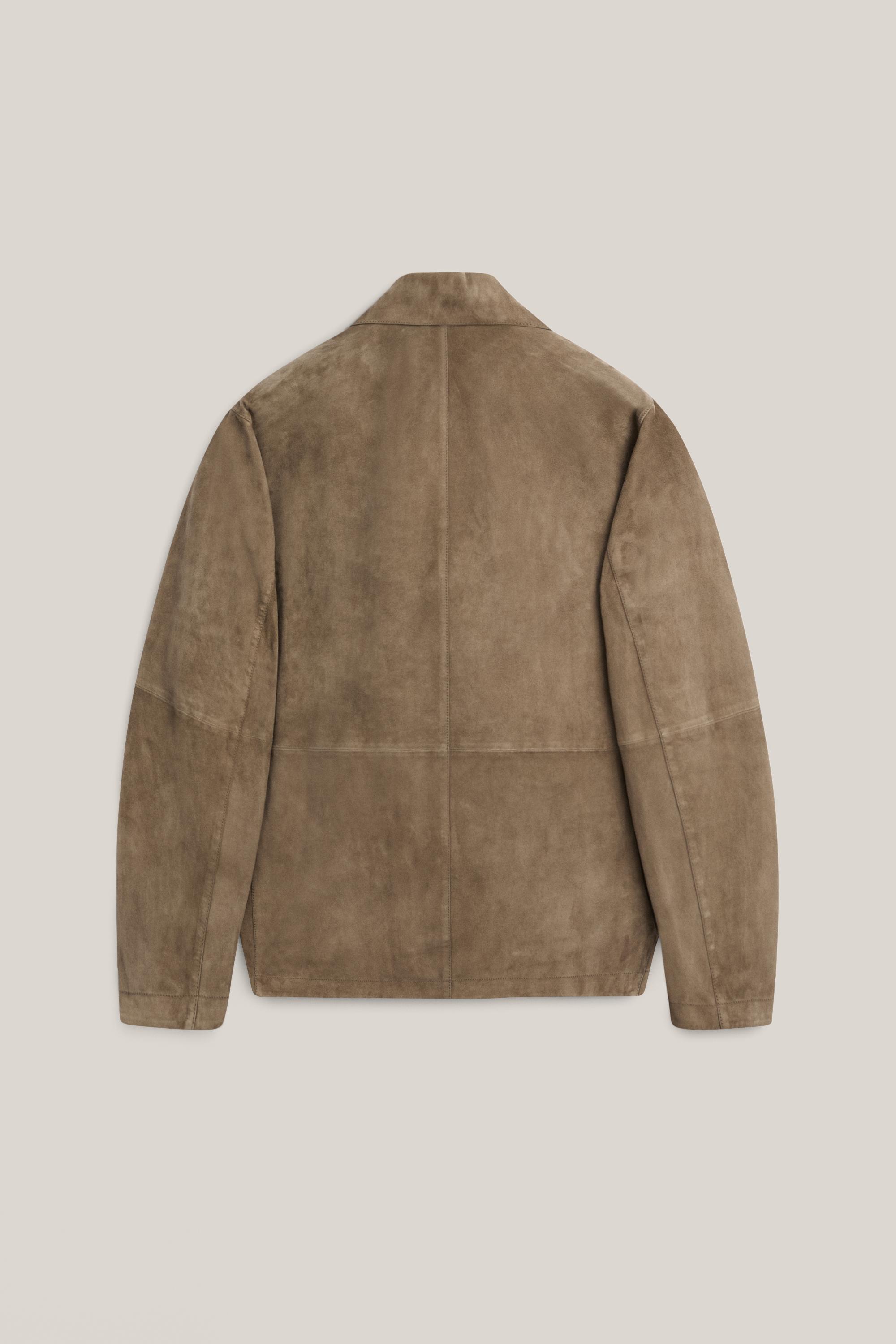 Suede leather overshirt with pockets - LIMITED EDITION