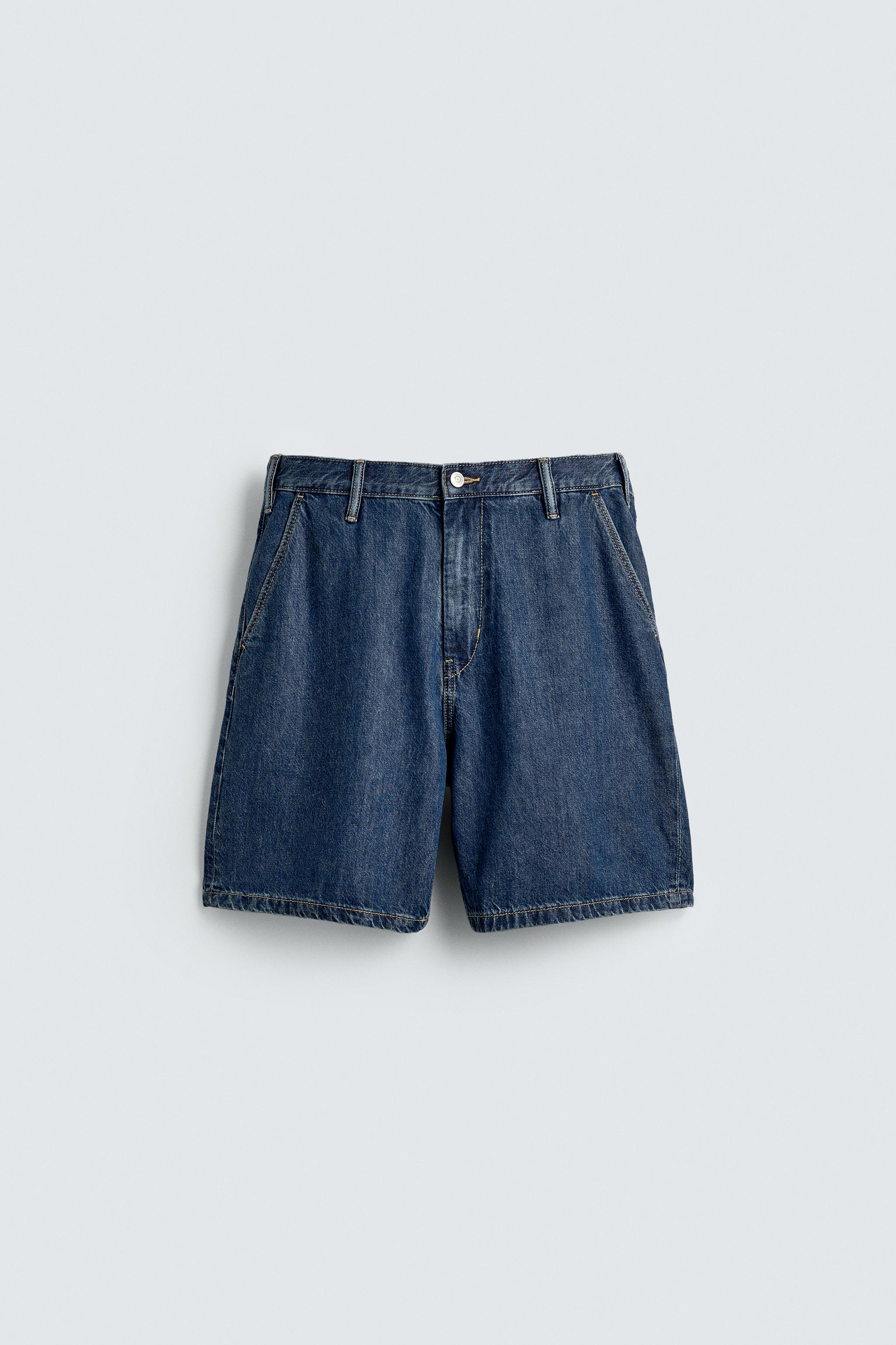 BERMUDA EN DENIM LÉGER STRAIGHT FIT