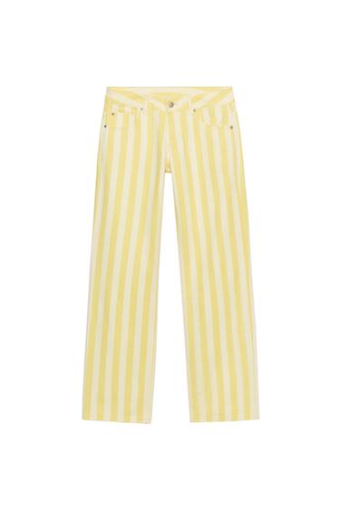 JEANS TRF RECTOS ESTAMPADO RAYAS - Rayas de Zara