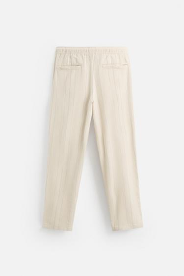 STRIPED JACQUARD TROUSERS - striped by Zara - Image 6