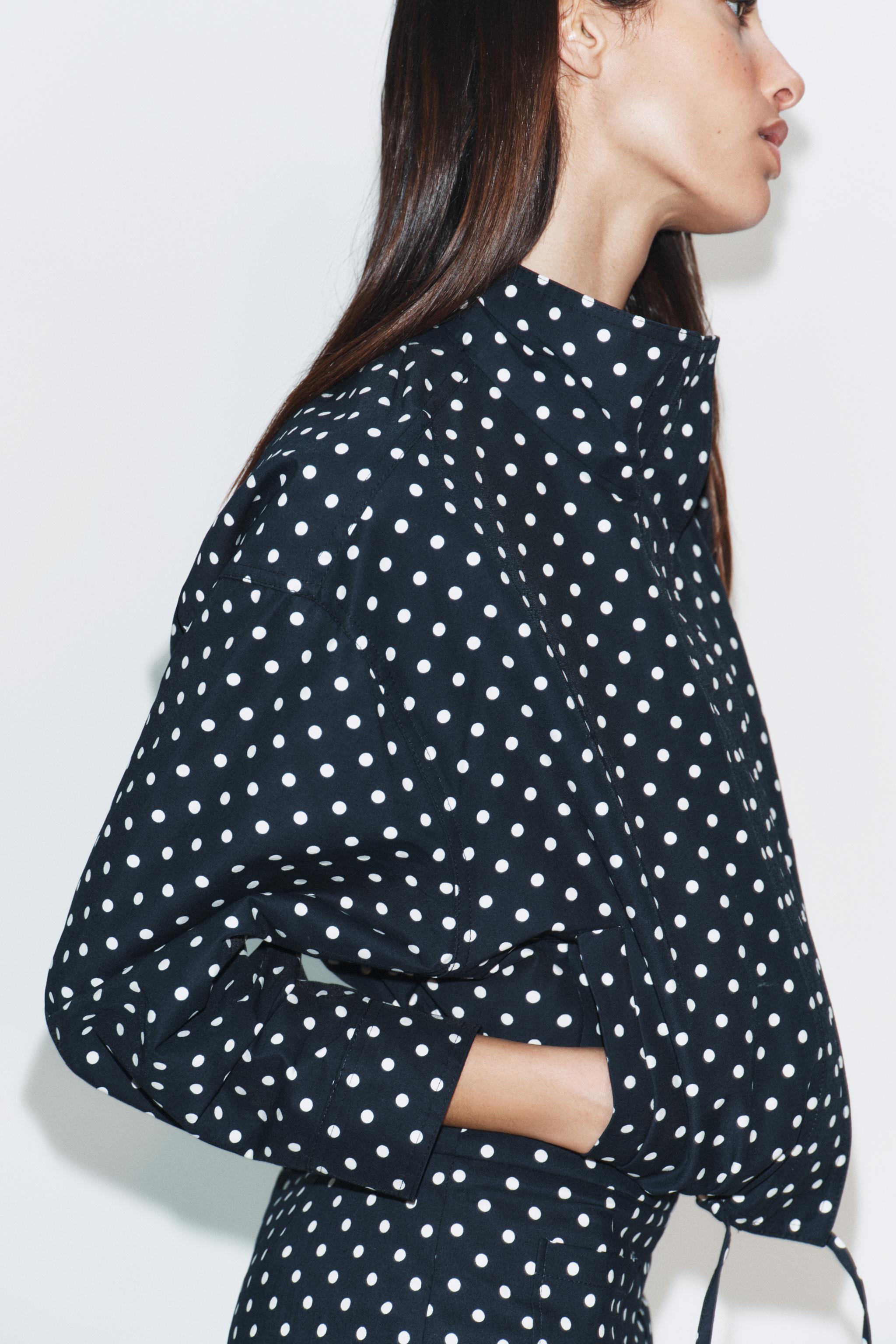 POLKA DOT PUFFER JACKET
