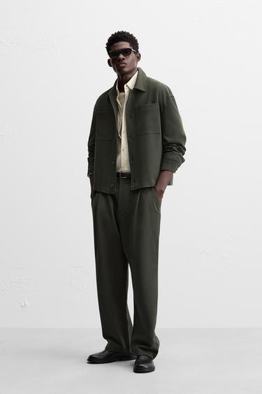 SURCHEMISE BOXY FIT - Vert de Zara - Image 1