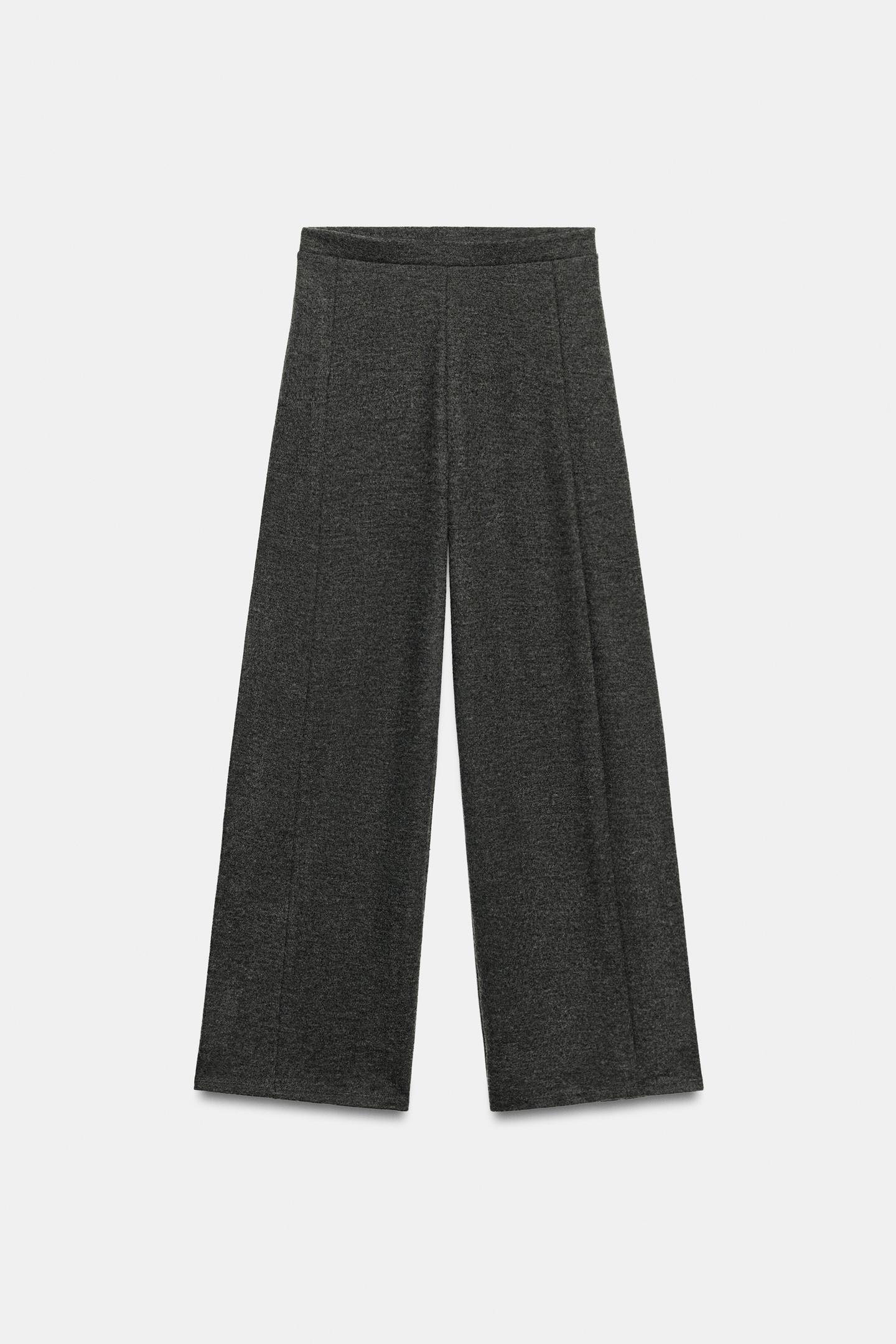 Женские брюки Zara Soft Volume, цвет: Антрацитовый серый — фото 5