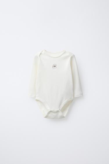 LOT DE CINQ BODYS CHIOTS - Marron clair de Zara - Image 1