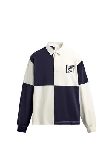 POLO COLOR BLOCK USA 94 FIFA WORLD CUP™ FIFA CLASSICS - Azul-marinho da Zara