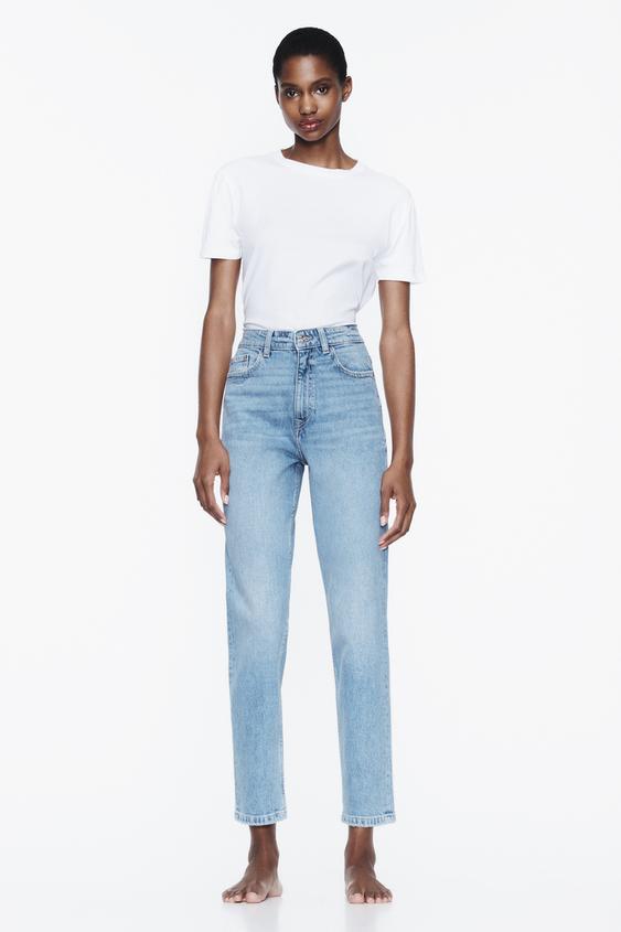 Image 2 of RELAX FIT MID-RISE JEANS from Zara  Jeans woman zara, Mid rise  jeans, Women jeans
