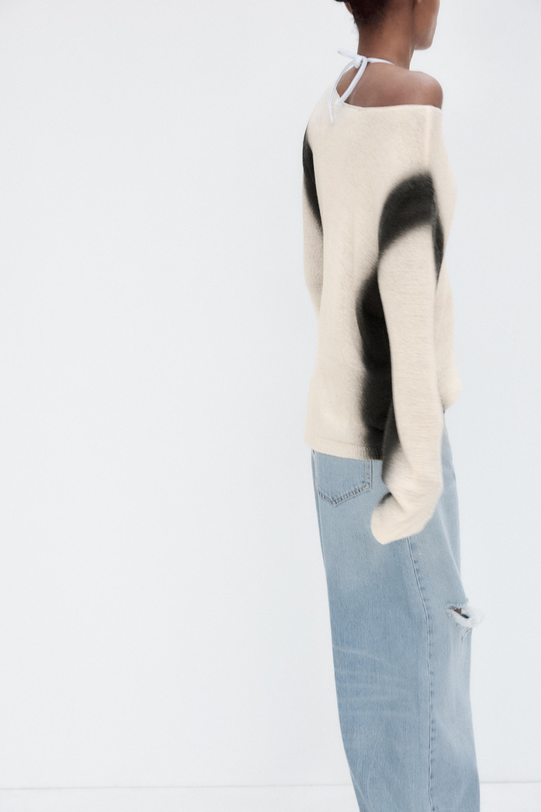 PULL EN MAILLE IMPRIMÉ DÉGRADÉ