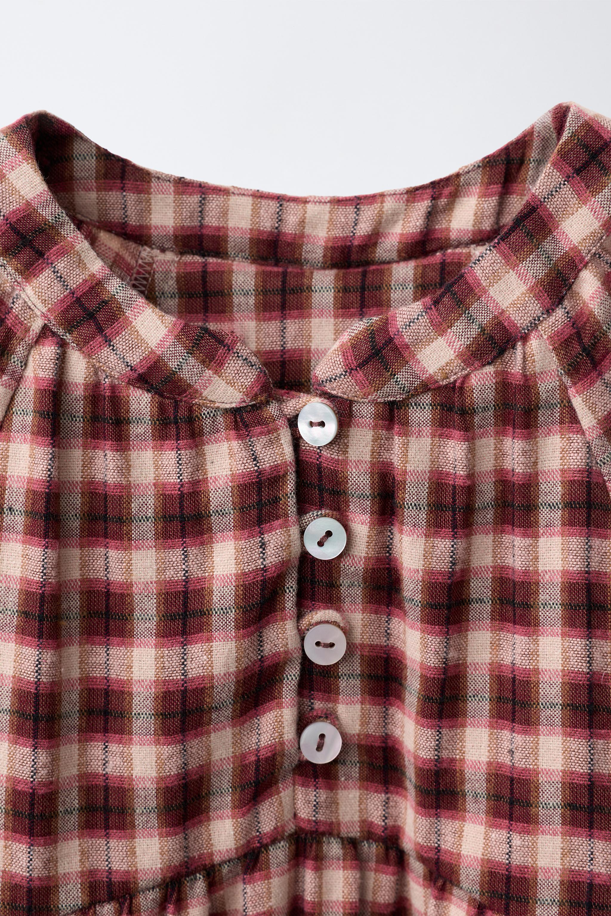 PLAID PRINT DRESS