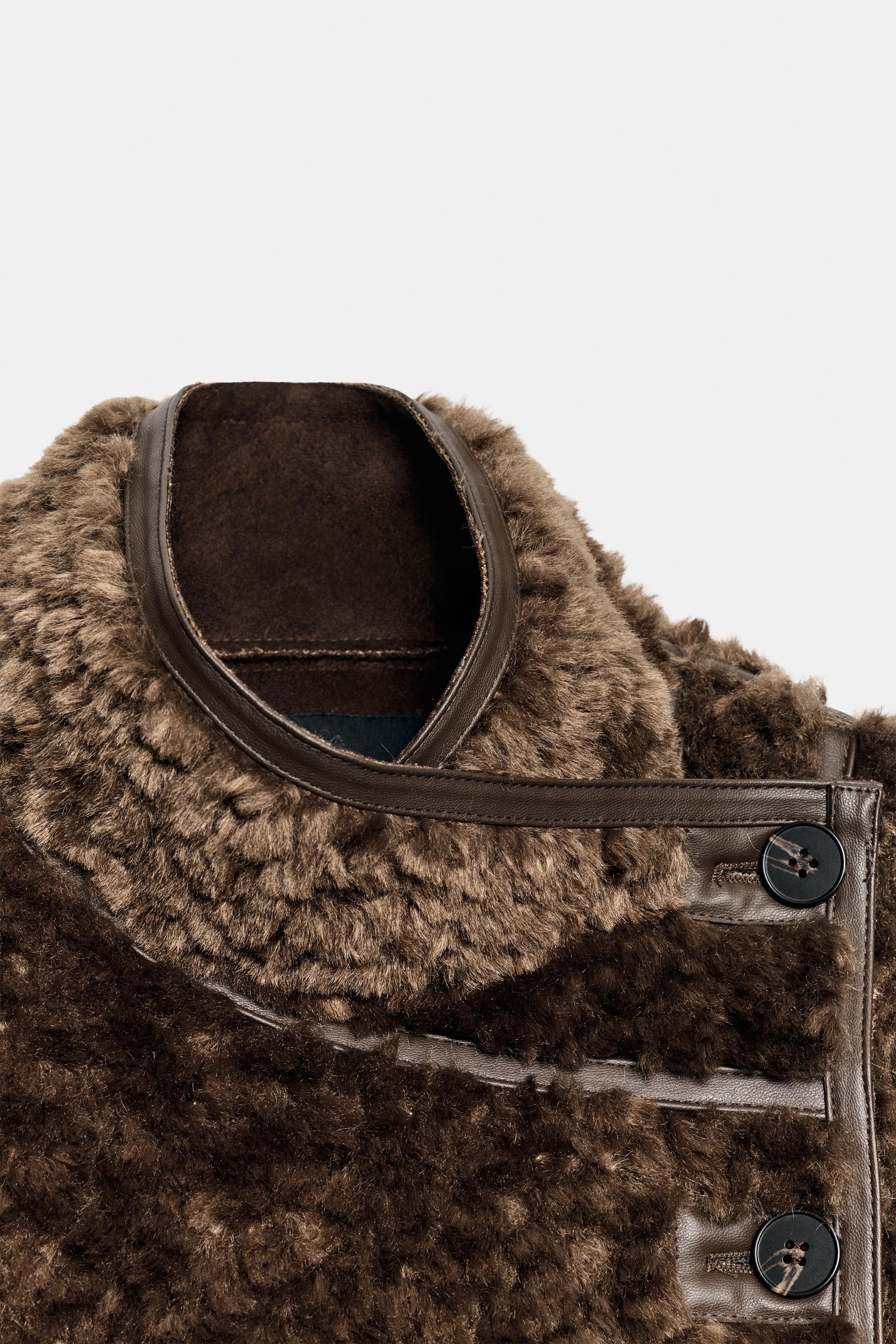 COMBINED FAUX FUR JACKET