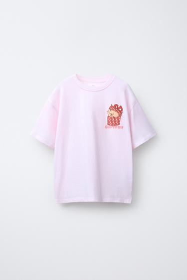 CAMISETA ESTAMPADA CAPIBARA CAPYFUN © - Rosa de Zara - Imagen 0