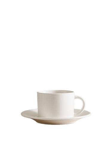 TEETASSE AUS STEINGUT - Weiß von Zara