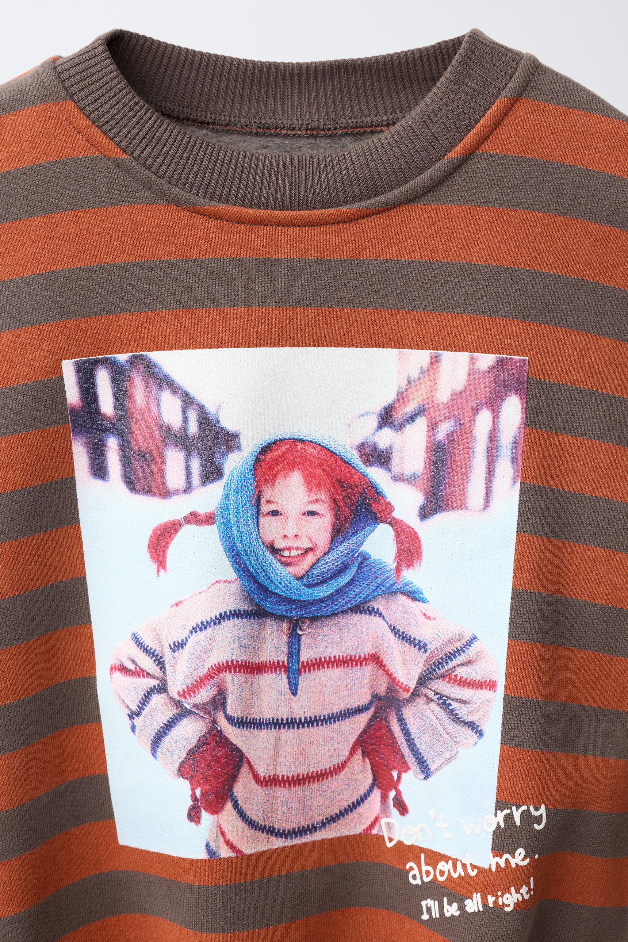 PIPPI LONGSTOCKING STRIPED SWEATSHIRT © ASTRID LINDGREN COMPANY
