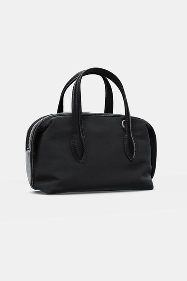 BOLSA MINI CITY NYLON - Preto da Zara - Imagem 0