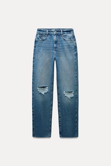 Zara Jeans Rib Women's Ripped Jeans | ZARA United Kingdom