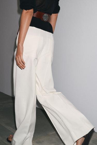 JEAN ZW COLLECTION WIDE LEG TAILLE HAUTE - Blanc de Zara - Image 2