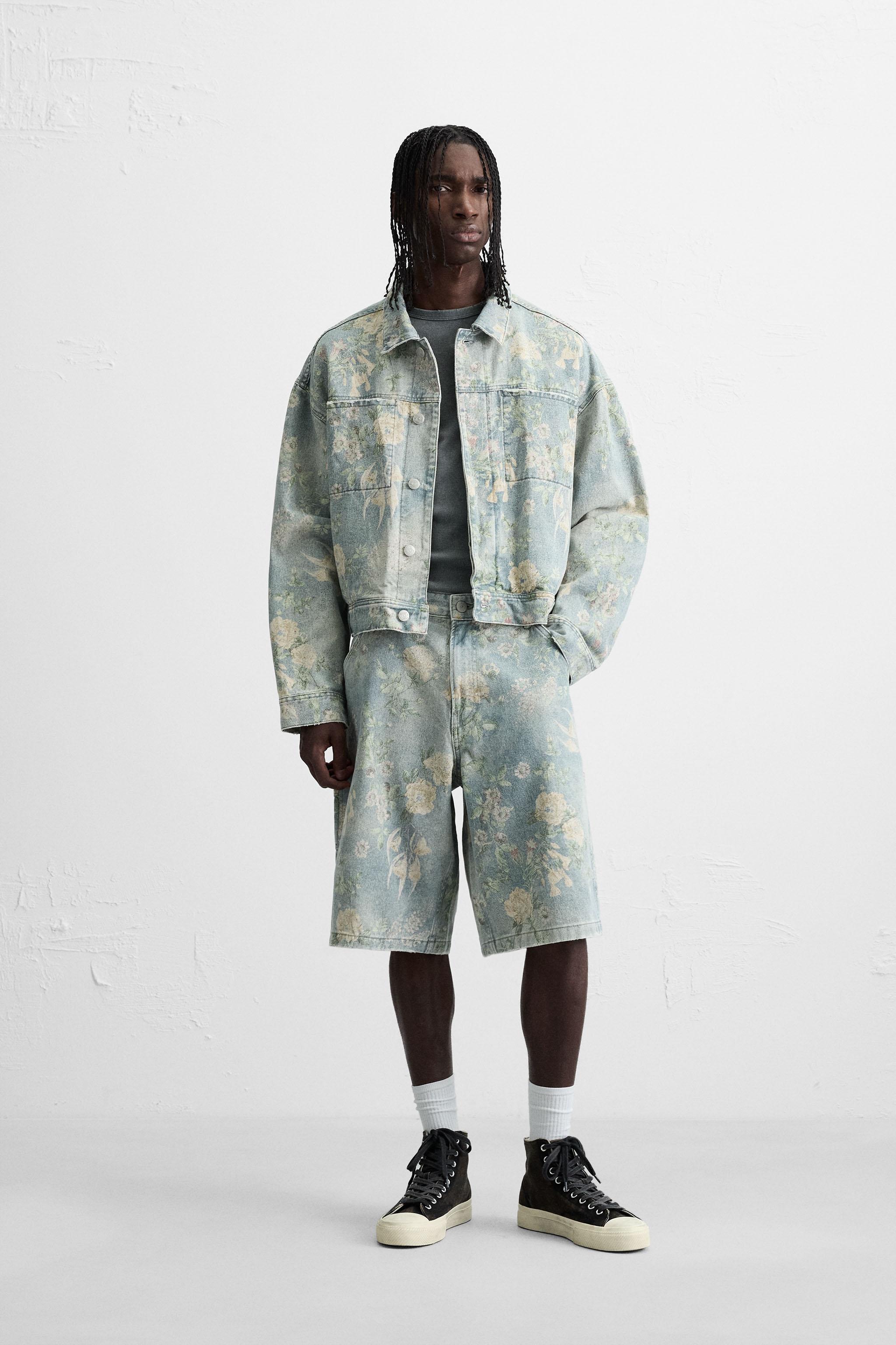 BERMUDA À POCHE DE CHARPENTIER IMPRIMÉ FLORAL