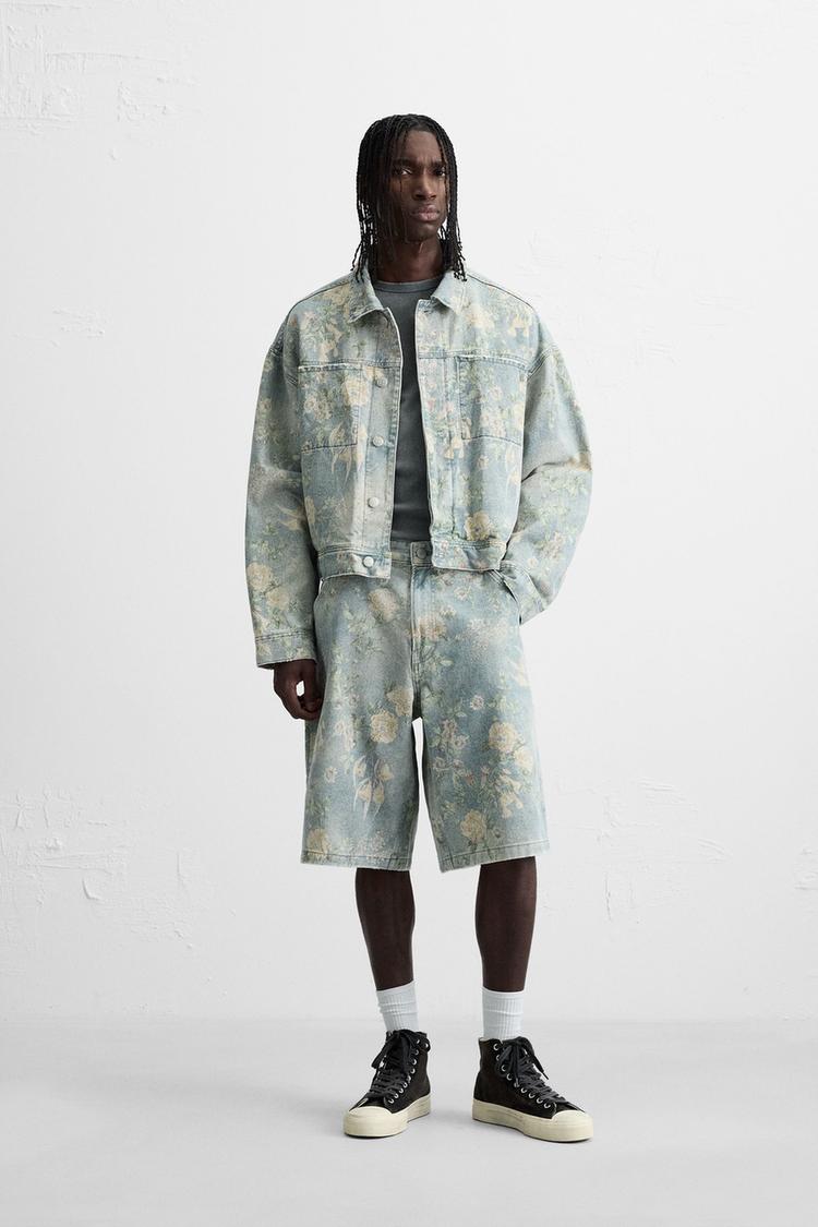 BERMUDA TASCA CARPENTER STAMPA FLOREALE