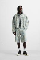 WASHED BAGGY FIT DENIM SHORTS