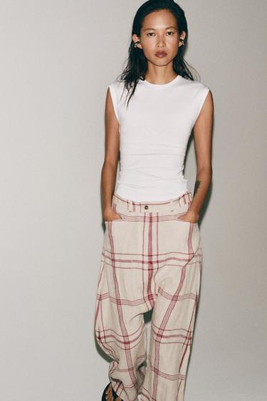 PLAYERA CON ALGODÓN - Blanco de Zara