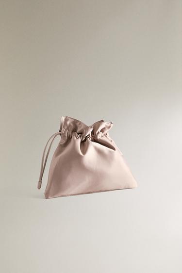BOLSA SATÉN MEDIANA - Beige de Zara