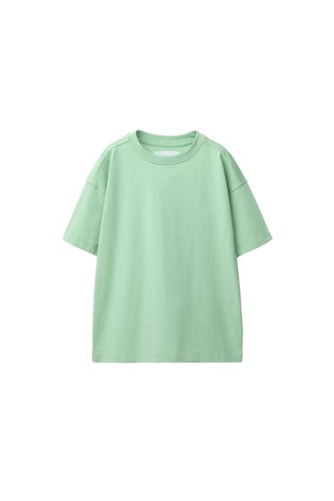 تيشرت سادة - أخضر فاتح الخاص بـ Zara