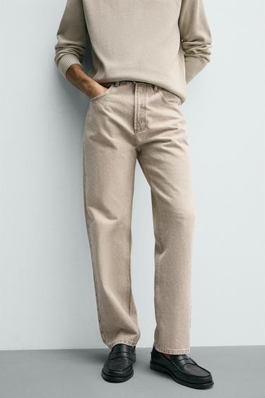 ORIGINS STRAIGHT ANKLE FIT JEANS - Light grey by Zara - Image 4