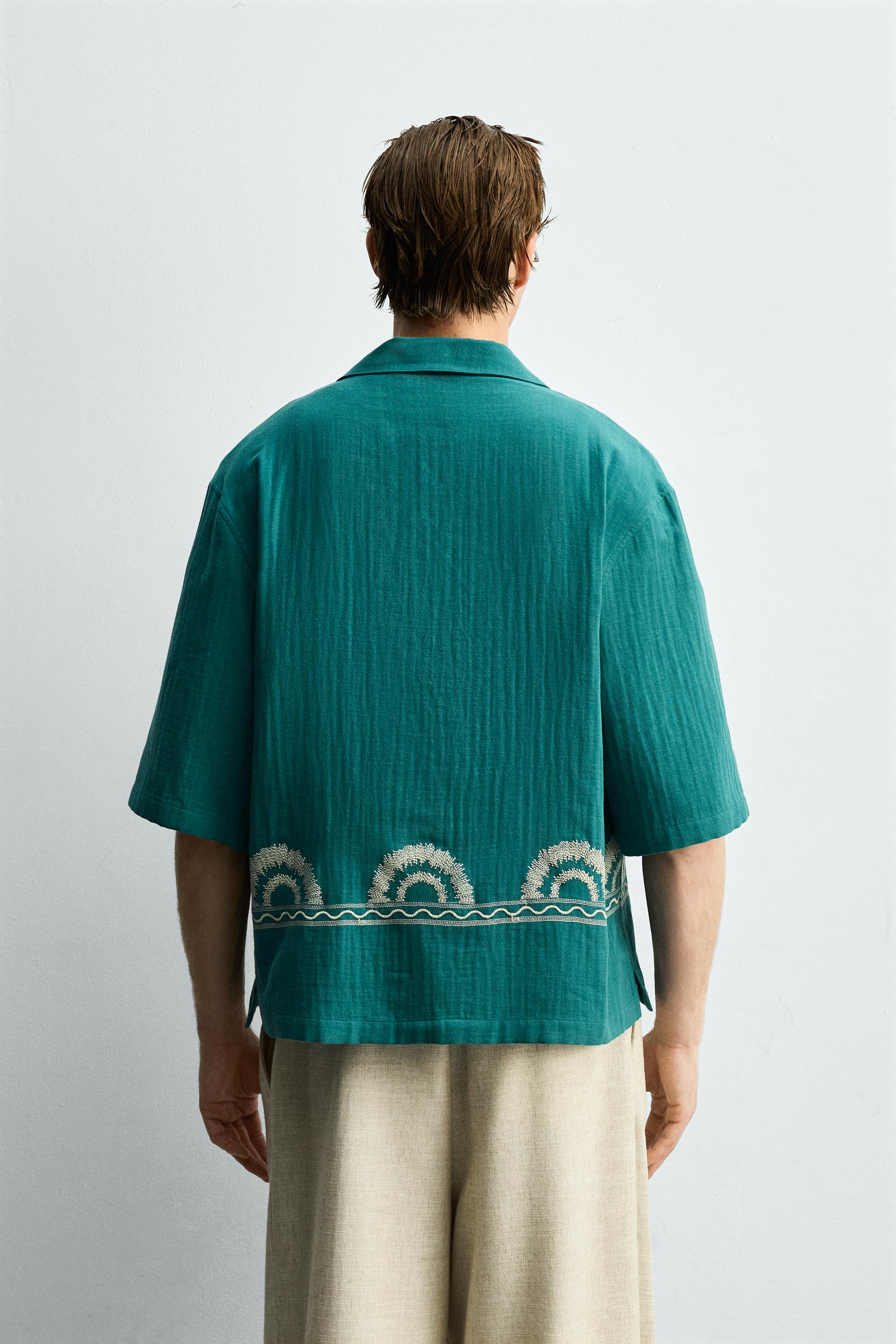 EMBROIDERED BORDER SHIRT