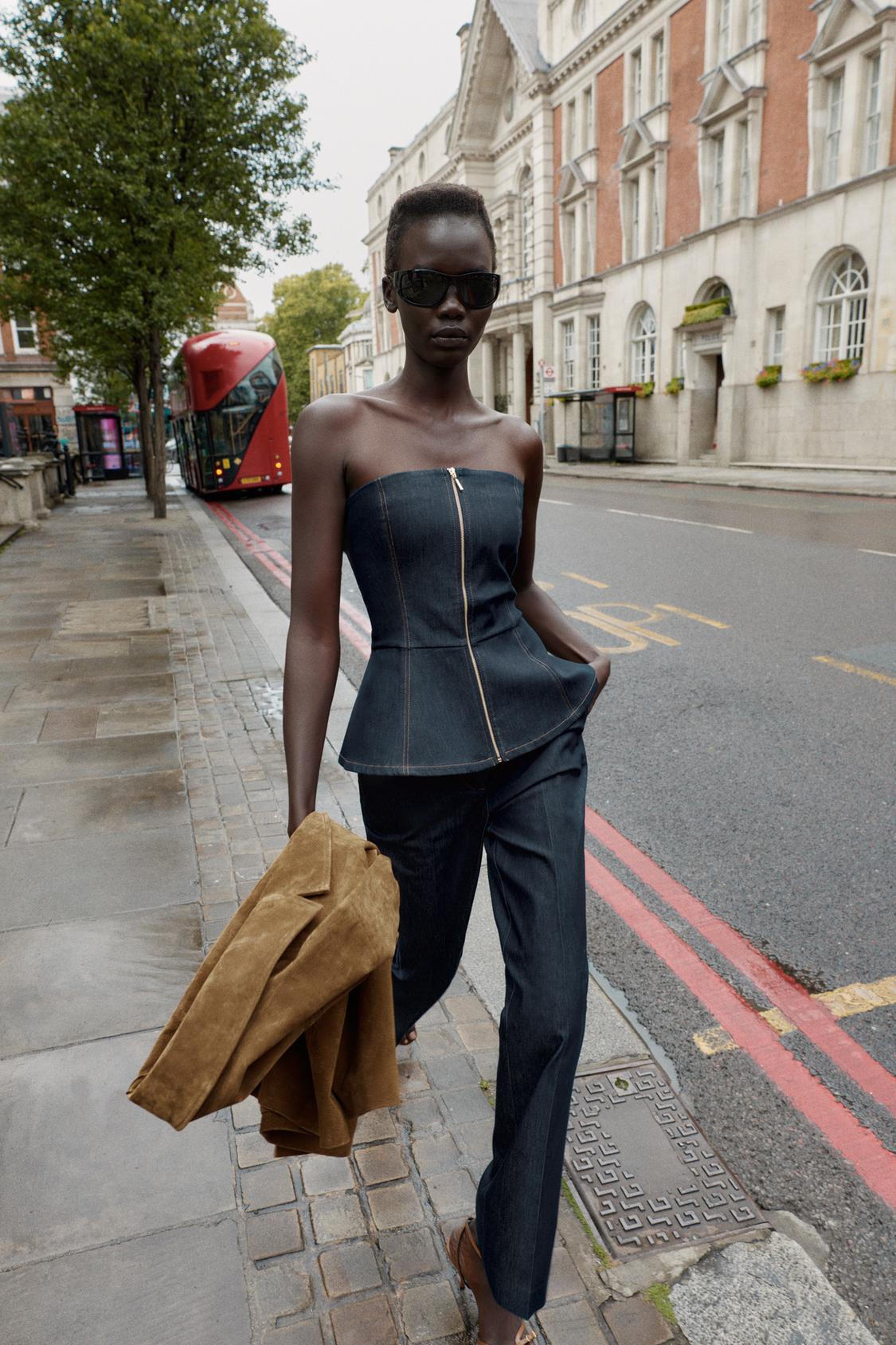 CONTRAST SEAM PANTS