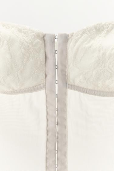 CORSET BIMATIÈRE DENTELLE - Écru de Zara - Image 7