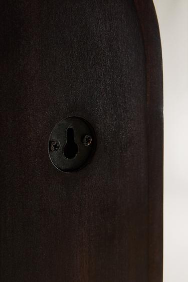 MIRROR WITH WOODEN FRAME - Light beige by Zara - Image 3
