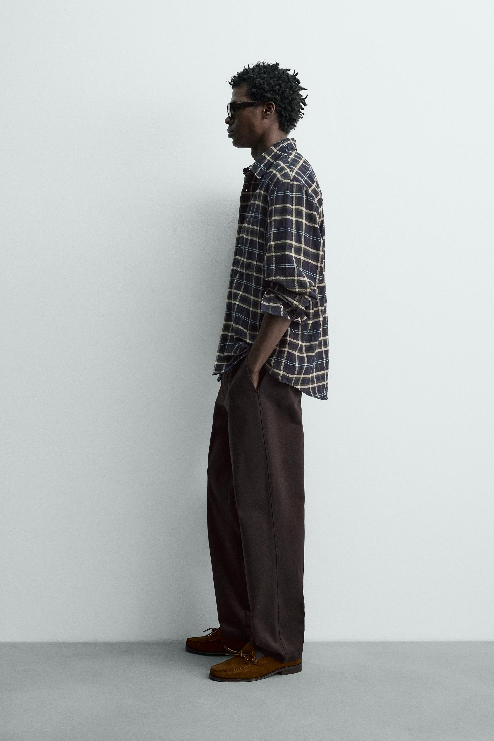 CHEMISE À CARREAUX EN FLANELLE