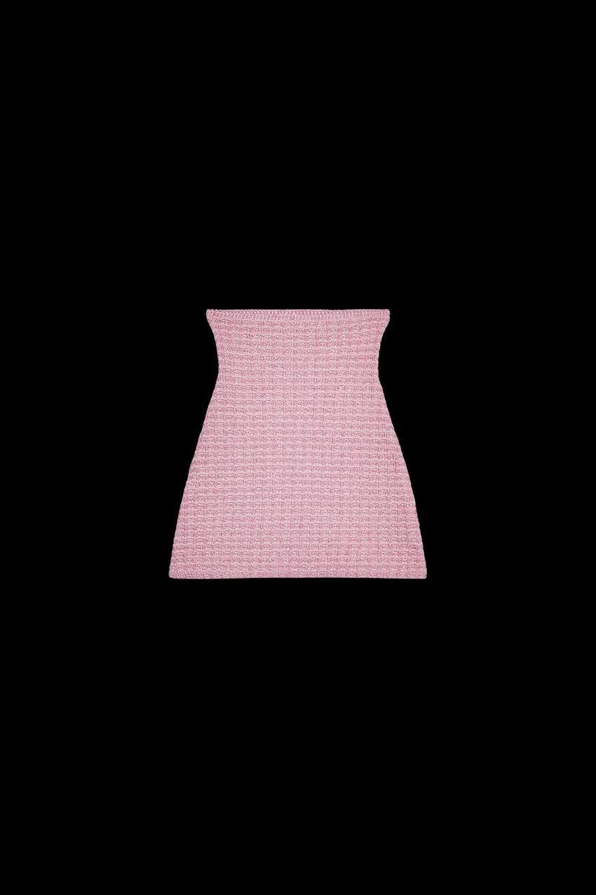 HIGH-WAISTED STRETCH MINI SKIRT
