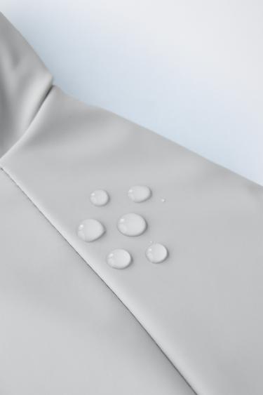 RUBBERISED WATER-RESISTANT RAINCOAT - Ice by Zara - Image 7