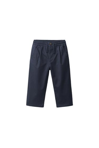 JOGGER CHINO PANTS — Navy blue 1