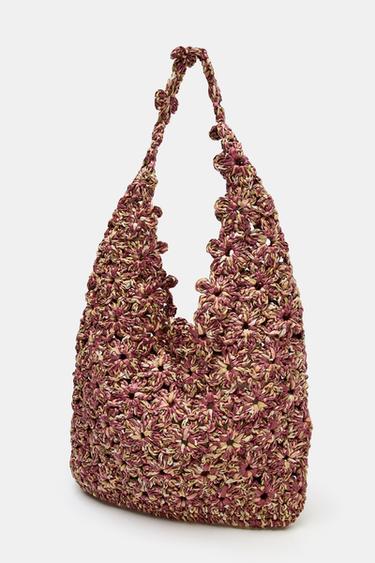 SAC SEAU EN RAPHIA - Rose de Zara - Image 3