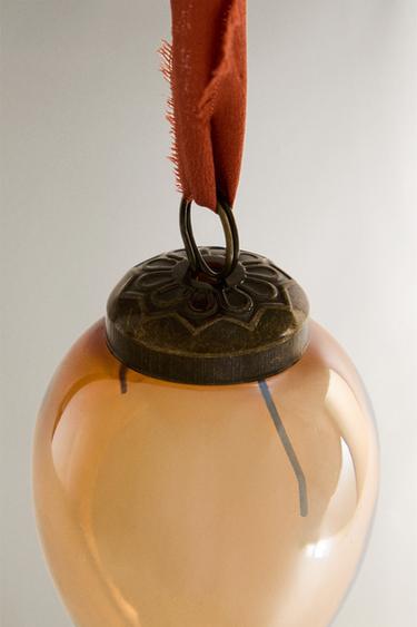 AMBER CHRISTMAS TREE DECORATION - Caramel by Zara - Image 2