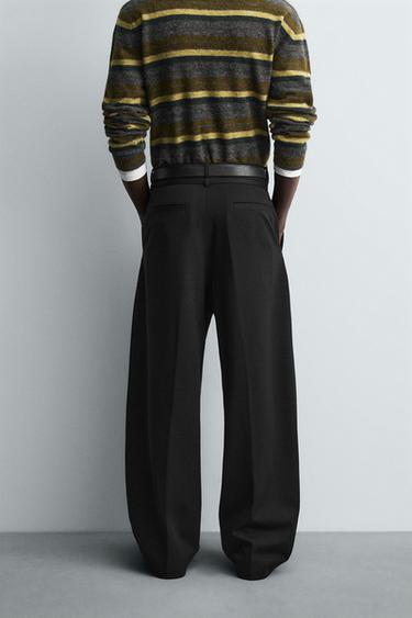 BALLOON TROUSERS WITH PLEATS AND BELT - Black by Zara - Image 2