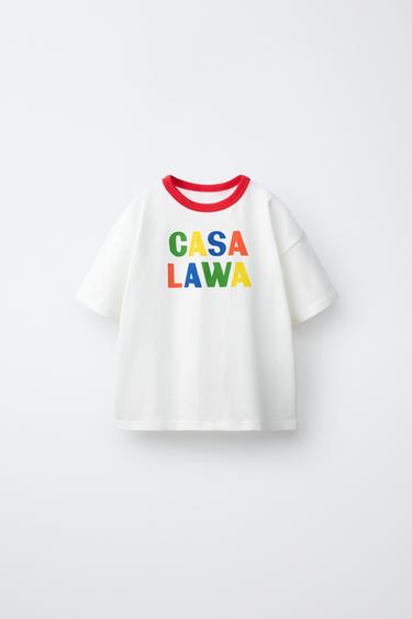 CASA LAWA X ZARA KIDS LOGO PRINT T-SHIRT - White by Zara