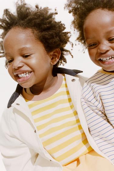 Zara ZARA TIMELESS - DUKSERICA SA KONTRASTNIM PRUGAMA – Žuta