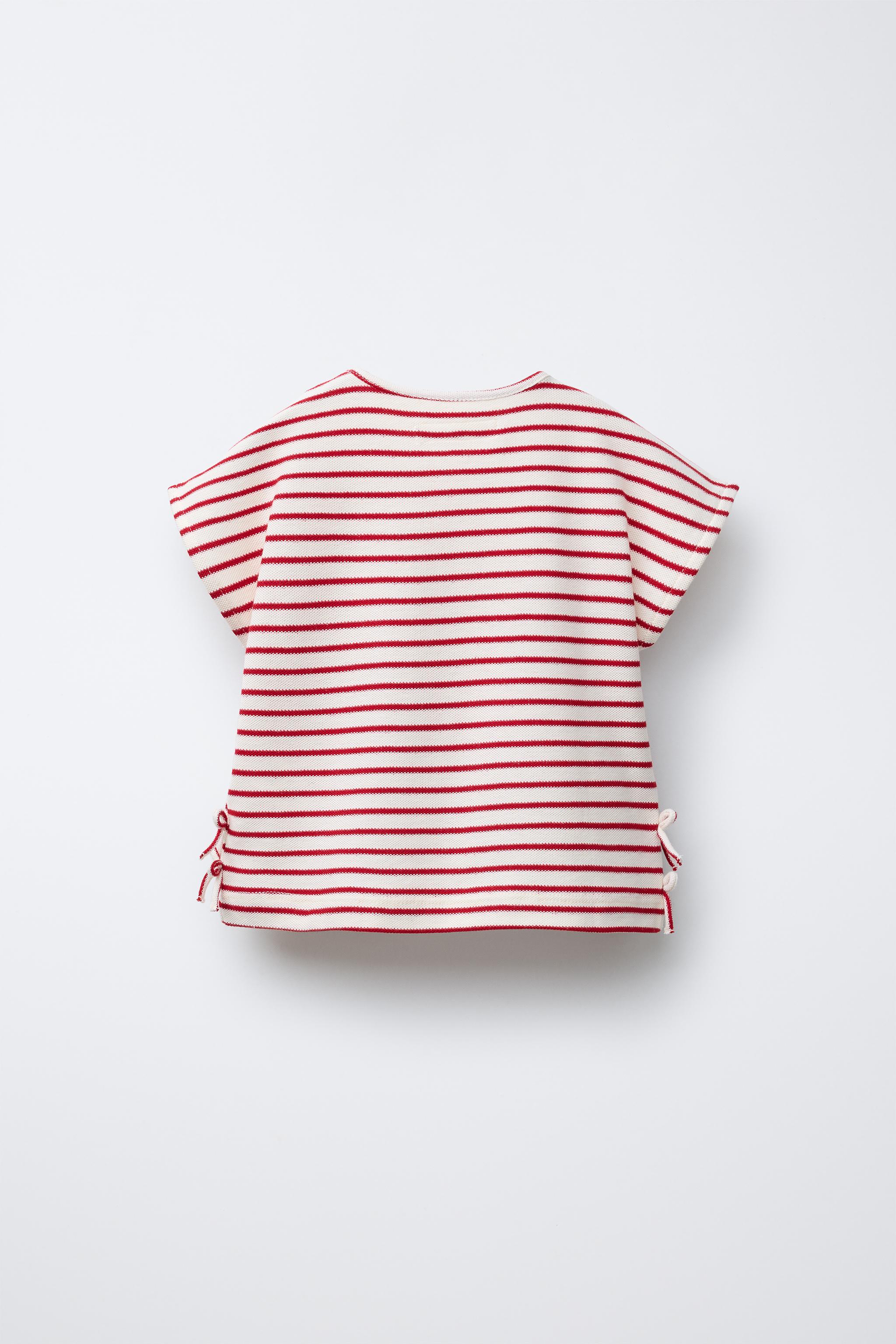 ボーダー柄ピケタンクトップ - レッド | ZARA Japan / 日本