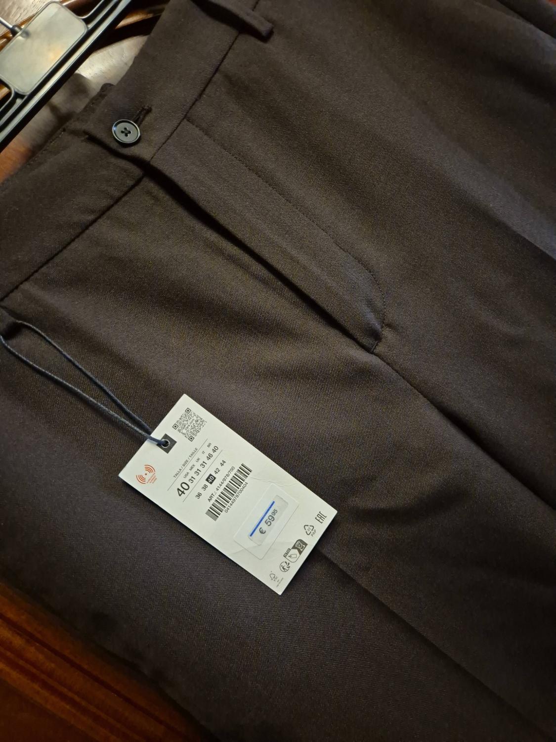 WOOL BLEND FLARE FIT SUIT TROUSERS - Image 2