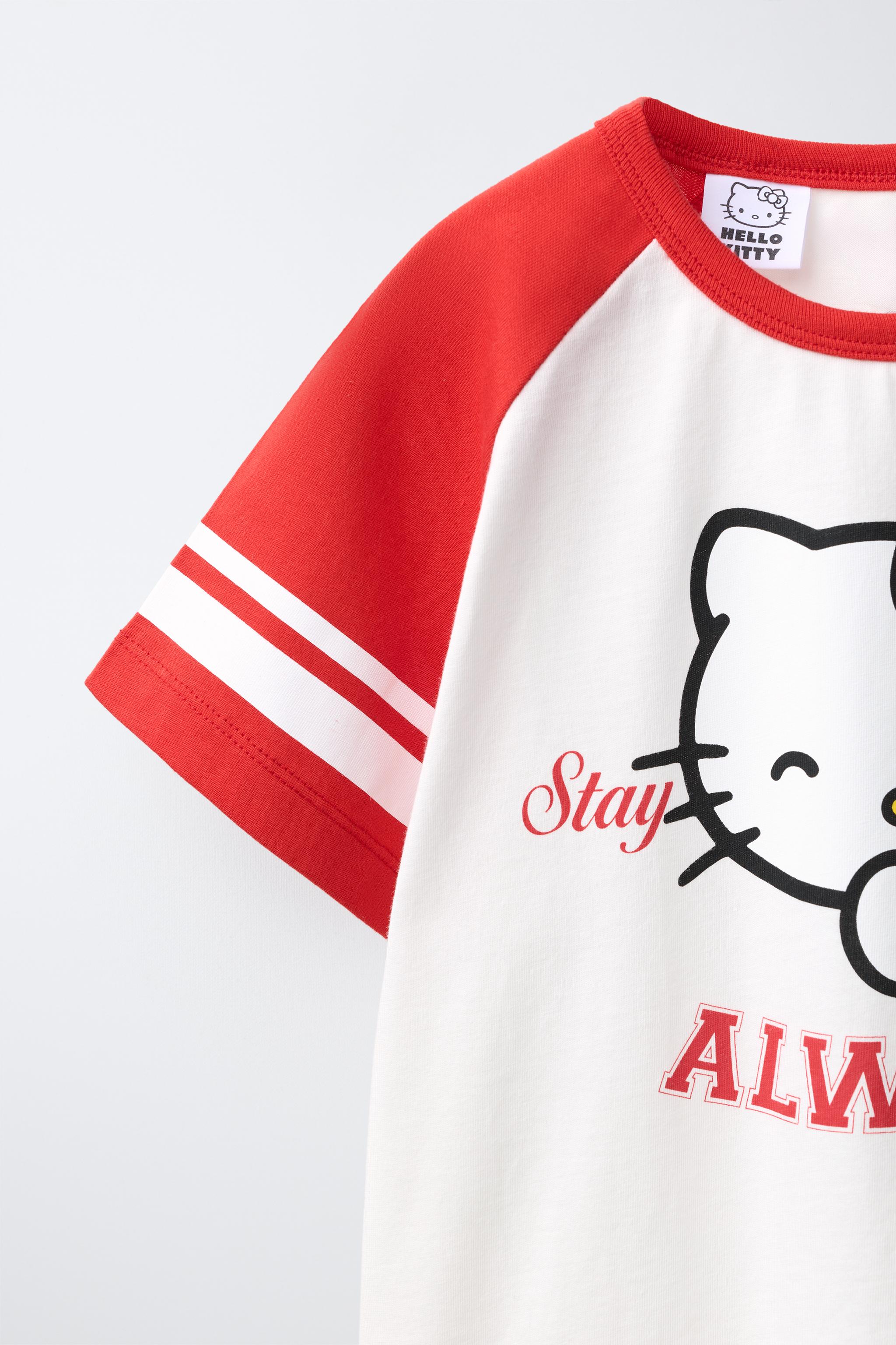 Детские футболки Zara HELLO KITTY © SANRIO RAGLAN T-SHIRT — фото 4