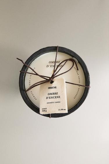 (340 G) BOUGIE PARFUMÉE OMBRE D’ENCENS - Sable / Chiné de Zara - Image 5
